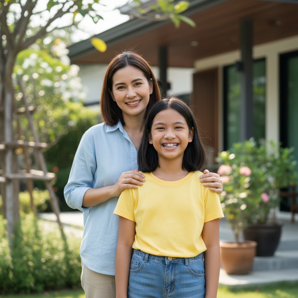 ผู้รับการรักษาวัยเด็กที่ผ่านการประเมินและจัดฟันในระยะที่เหมาะสม Tiny Smile Dental Clinic