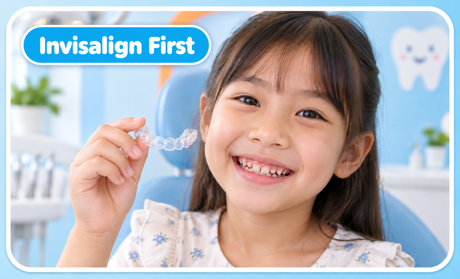 ตัวอย่างการจัดฟันใส Invisalign First สำหรับเด็ก